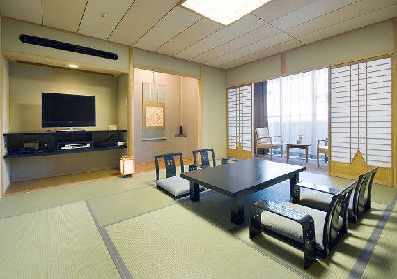 Interiors of Japanese-style guest room