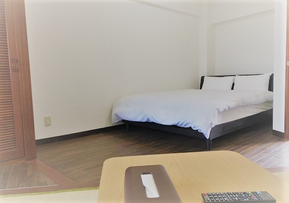 One of the guest rooms 