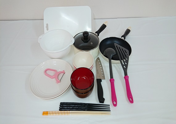 All rooms have a cooking set