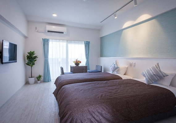 [Double bedroom] Capacity 1 to 2 persons (non-smoking)