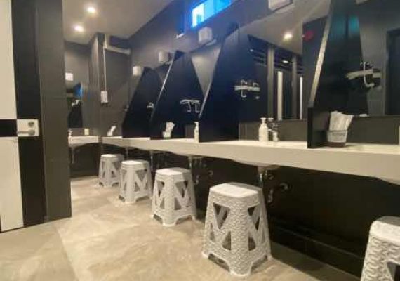 Men-only rest room