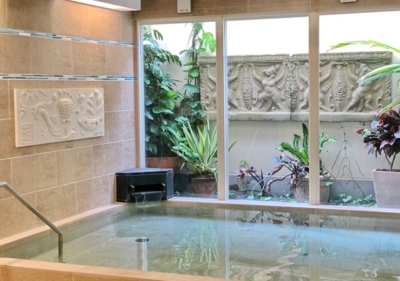 Heal your body and mind in the large communal bath...