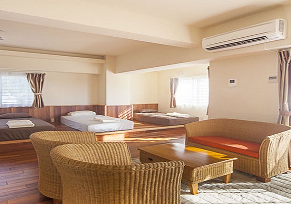 Family type [room with 5 beds]
You can relax in this spacious room with a bright atmosphere