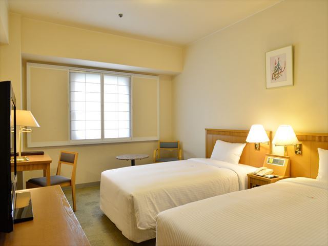 Standard Twin Room (22.43 m²)  with bath and toilet【Non-smoking】