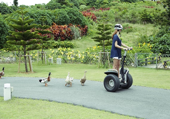 宮古島でセグウェイ体験ができるのは、このシギラリゾートだけ