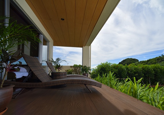 Terrace on the mountain side