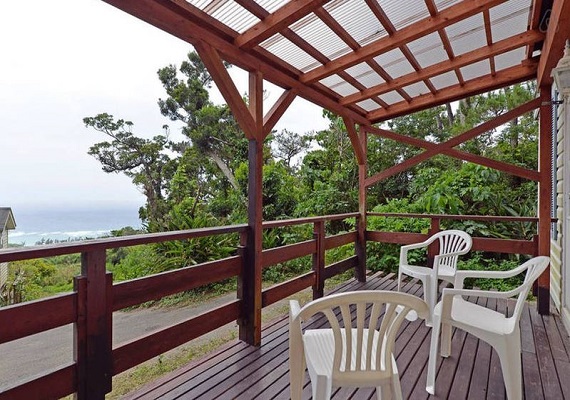 【Double suite cottage】
Wooden deck