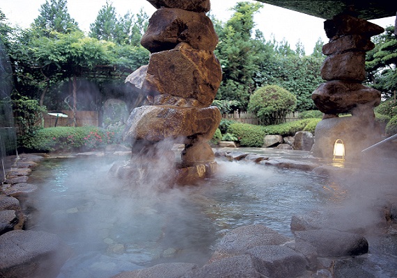 【Open-air bath: Gentlemen's Open-Air Bath, Ladies' Open-Air Bath】