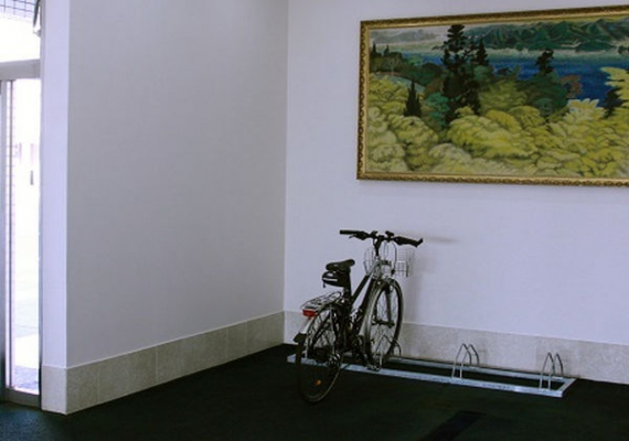 Indoor bicycle parking