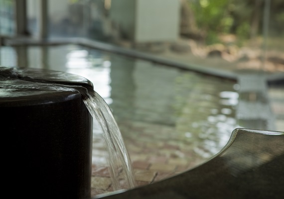 Shodoshima hot spring. "Kodanbijin no yu" bath ("Skin of ancient beauty")