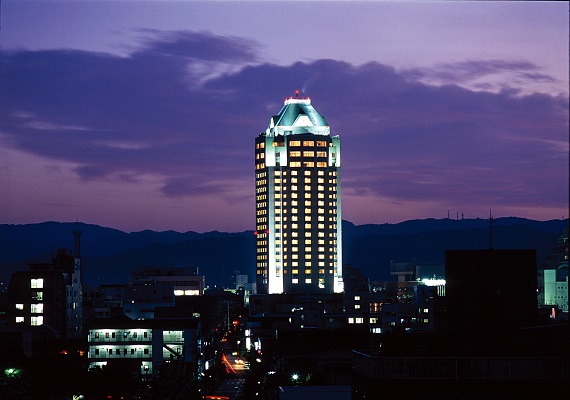 Night view of the hotel