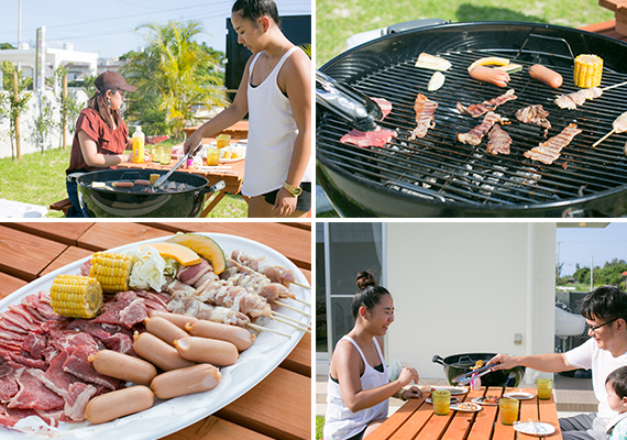 Recommended for family or group travel! Garden barbecue