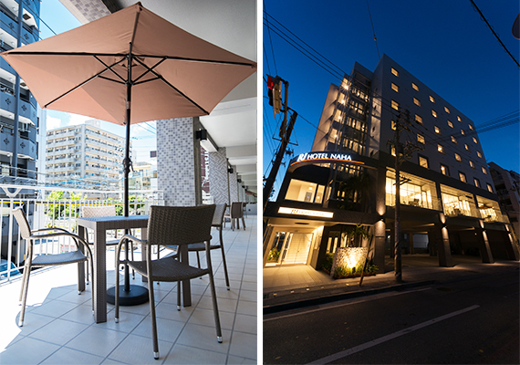 On sunny days you can enjoy a relaxed breakfast on the terrace.