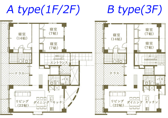 全体房间都是宽敞可令人放松的165㎡海景格局