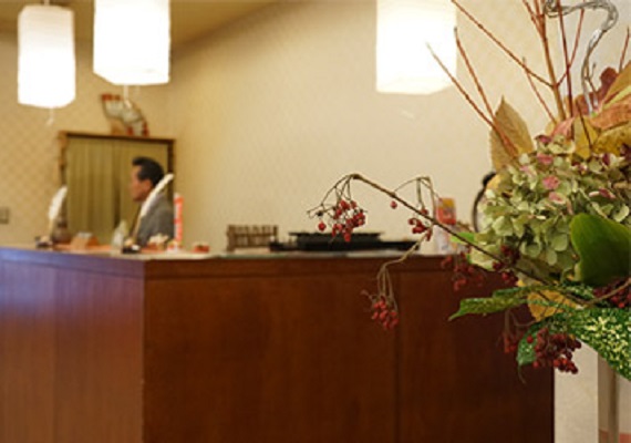 The front desk