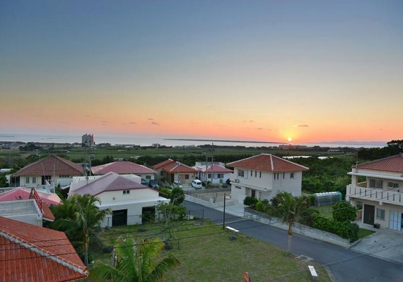 Sunset scene from the room