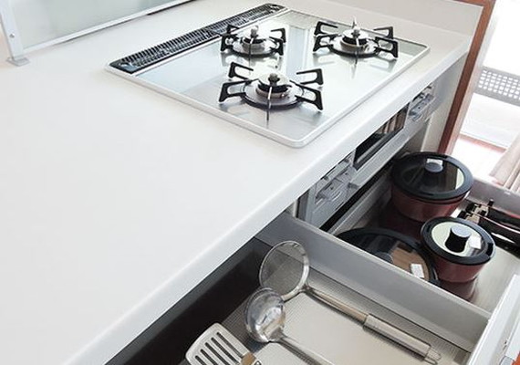 Kitchen with cooking utensils