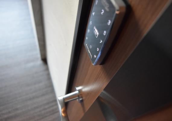 Room keys are not necessary because smart lock (electric lock) is installed 