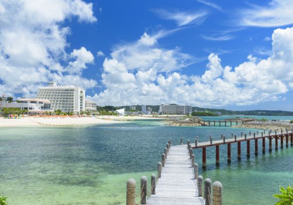 「海上遊歩道」はまるで海の上を歩いているよう♪