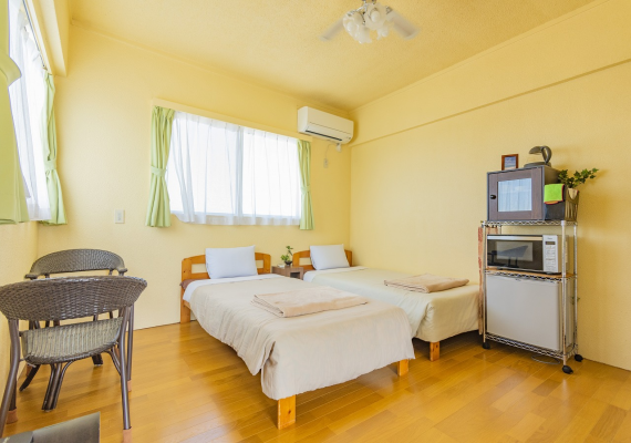 [Umikaji] Twin room
Capacity: 1-2 adults