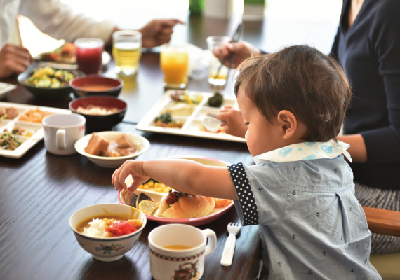 お子様メニューもいろいろ！離乳食もご用意しておりますよ♪
