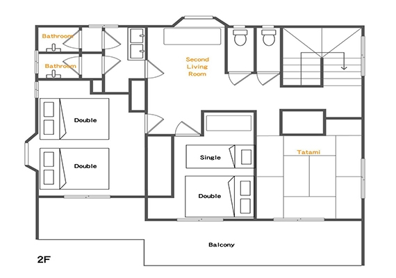 Floor plan (2nd floor)