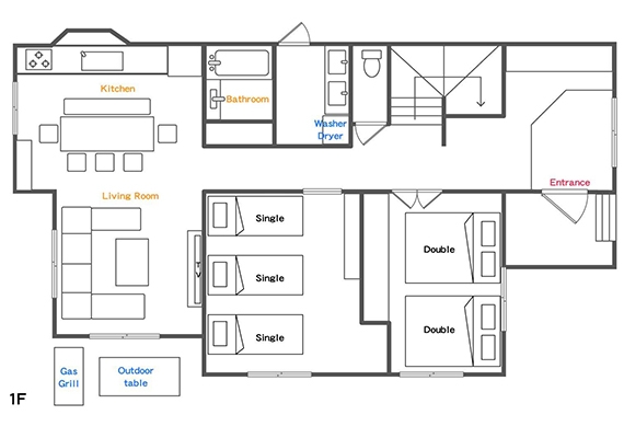 Floor plan (1st floor)