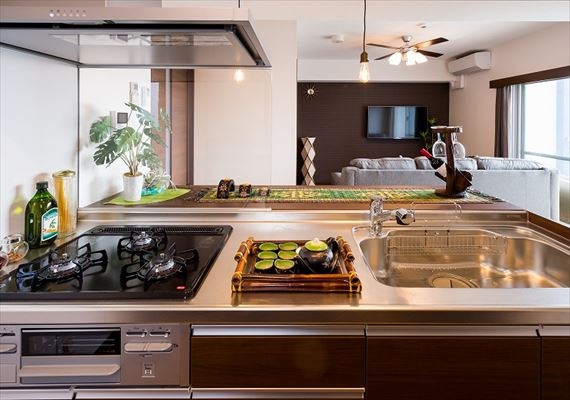 All rooms are equipped with a system kitchen with 3 ports