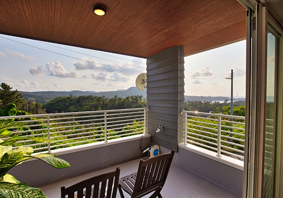 View from the terrace on the 2nd floor