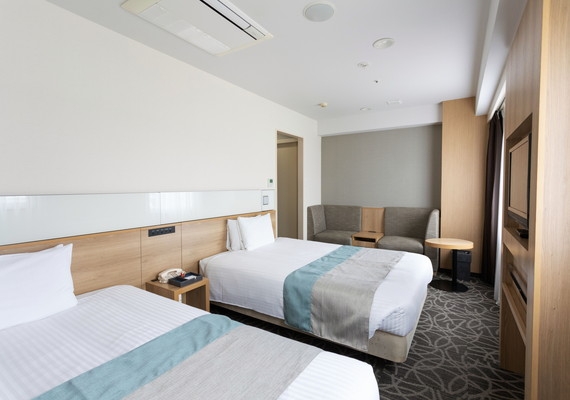 Deluxe twin room (area: 25㎡ of bed width: 140cm ) 