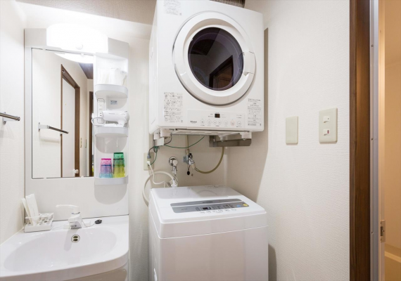 【全室共通】付洗衣機・瓦斯型乾衣機