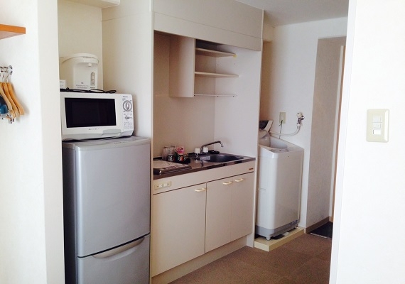 Twin rooms have kitchenette 
