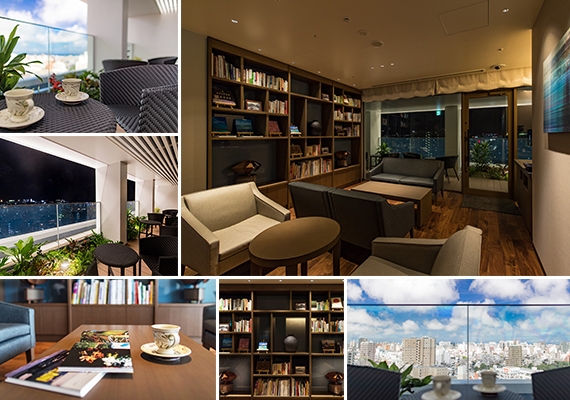 Library lounge & terrace
■ Free coffee service ■ Open hours from 7:00 to 22:00