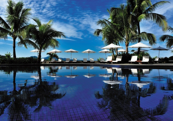 Outdoor pool that adults and children can enjoy