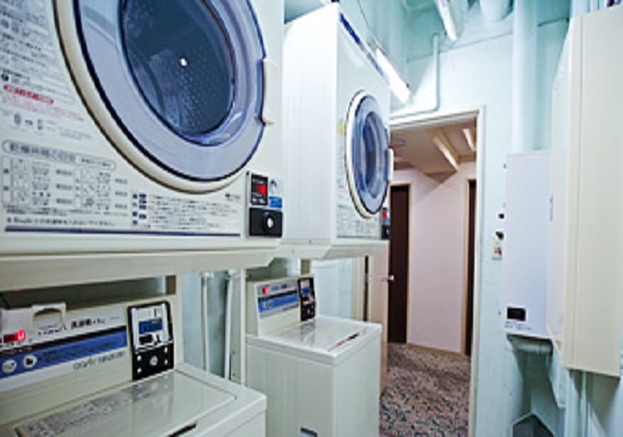 We have a coin laundry in the 4F.
