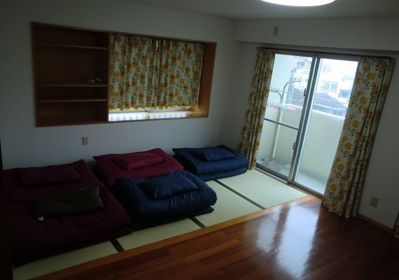 3階寝室（一例）
3階寝室は3部屋ご用意しております。（６畳間、４畳間、４畳間）