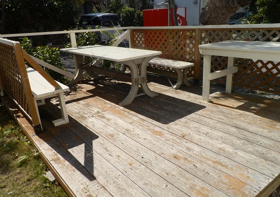 Wooden deck