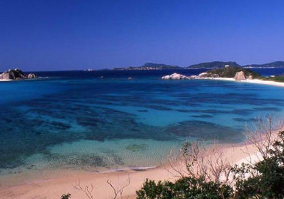 渡嘉敷岛的主要海滩，阿波连海滩