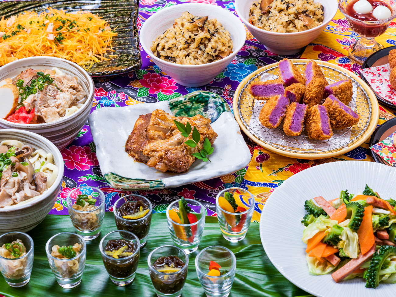 沖縄料理も豊富!グランメールの朝ごはん 沖縄料理も豊富!グランメールの朝ごはん