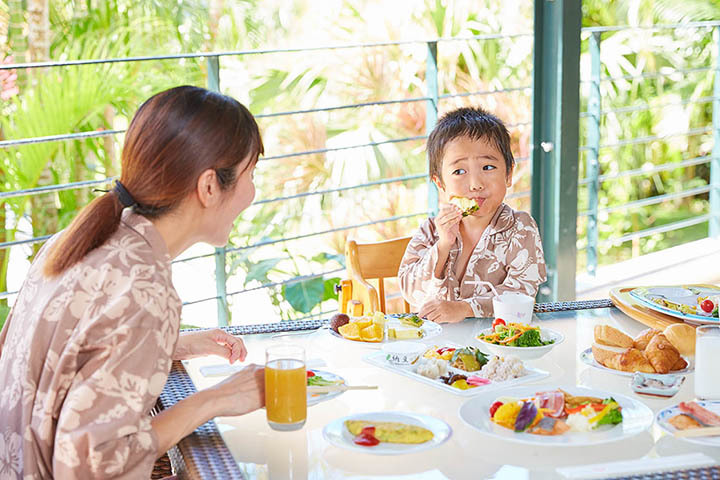 【ご朝食イメージ】お子様が楽しめるメニューもご用意致しております。／ビュッフェレストラン　マーセン