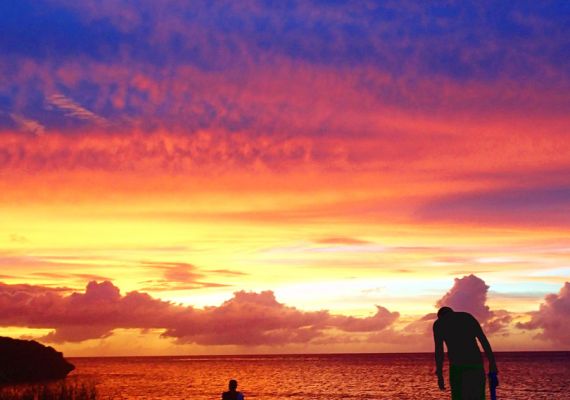 【周辺】とても綺麗で幻想的な夕日ですね♪