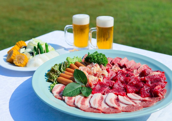 【Only in spring and summer ★】Welcome drink included. Garden BBQ meat ＜ Casual ＞ & All-you-can-drink course included (2 hours)