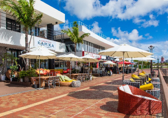 Cafes along the coast