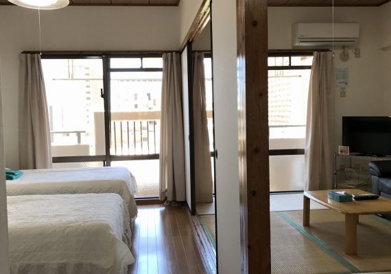 Family twin Japanese-Western style room type bedroom, Japanese-style rooms