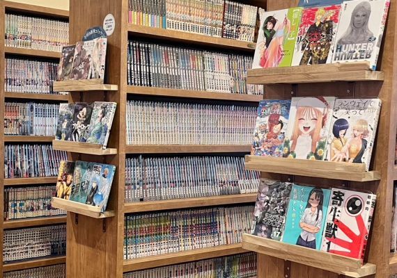 館内には5万冊の漫画が設置されておりご滞在中は読み放題