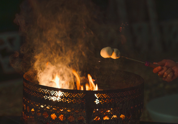 Roast marshmallows by the campfire