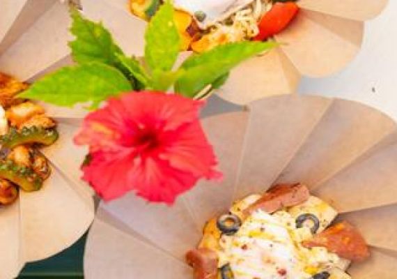 “RuGu Bowl” — Miyako-style dish made with local island ingredients