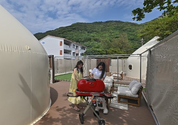【Tatazumi☆宿泊プラン】完全プライベートなテラス席。周りを気にせず、自分たちのペースで楽しむ