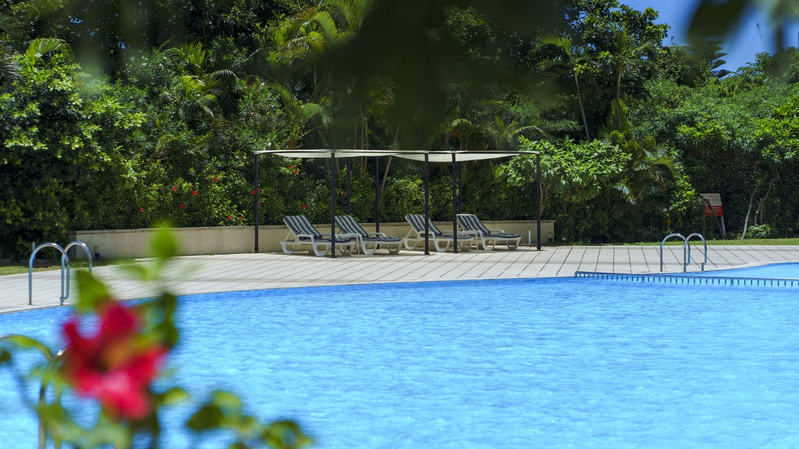 【屋外プール＆ジャグジー】南国の日射しを浴びながら、開放的なリゾートの夏を満喫。