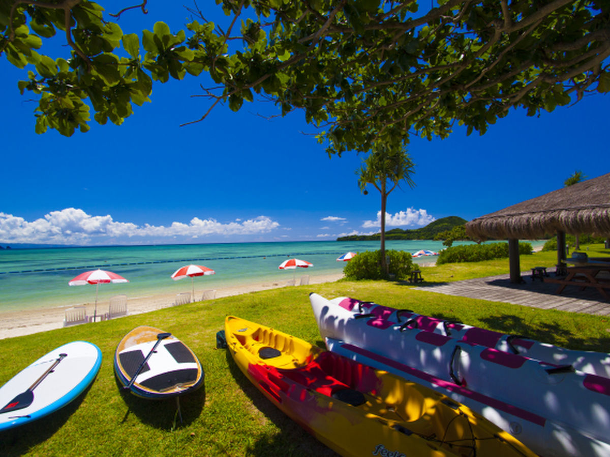 在面前的海滩上,您可以尽情享受水上运动!轻松地穿着泳衣从房间直接前往海滩♪ 在面前的海滩上,您可以尽情享受水上运动!轻松地穿着泳衣从房间直接前往海滩♪